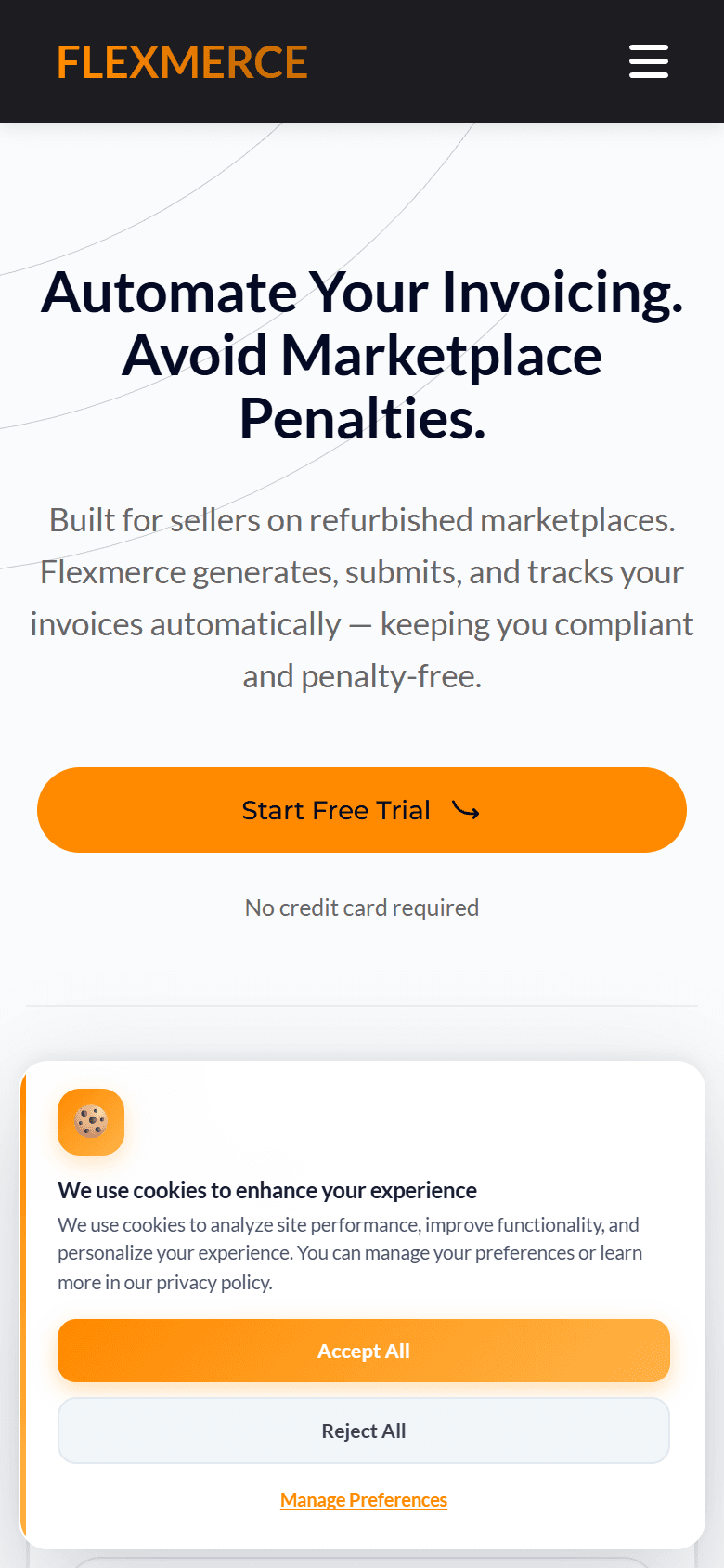Mobile Website Preview
