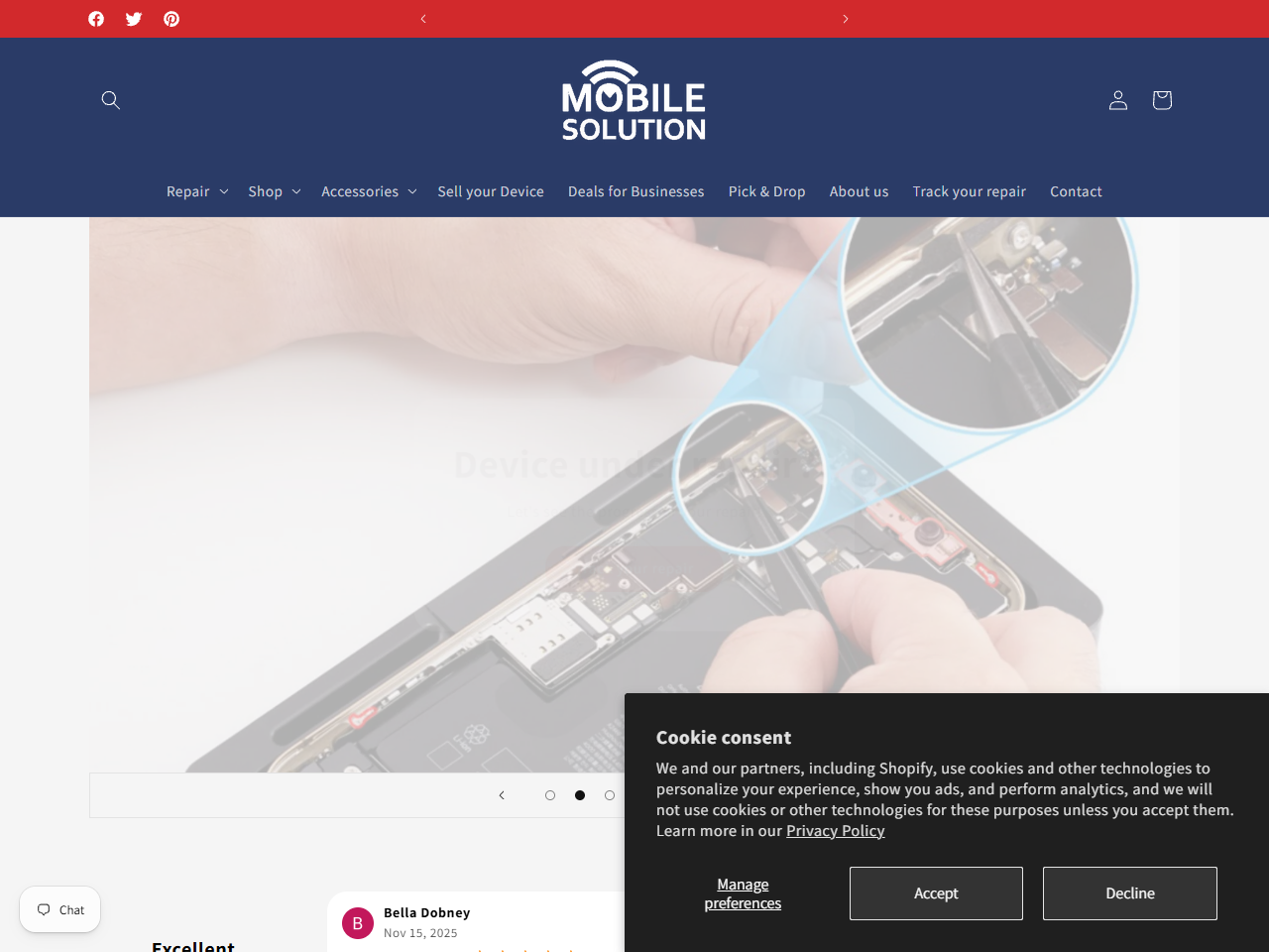 Mobile Solution Nottingham Screenshot